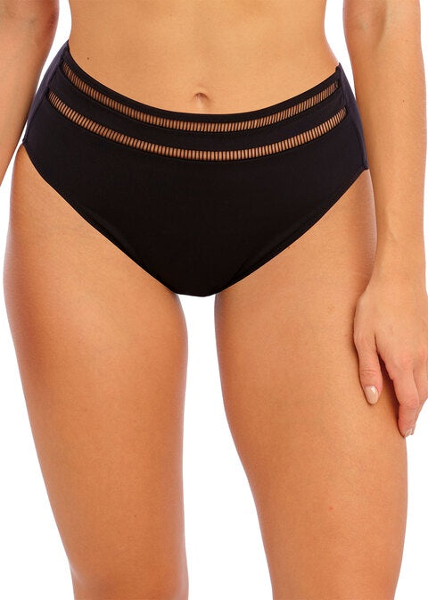 Fantasie | East Hampton High Waist Bikini Brief | Black