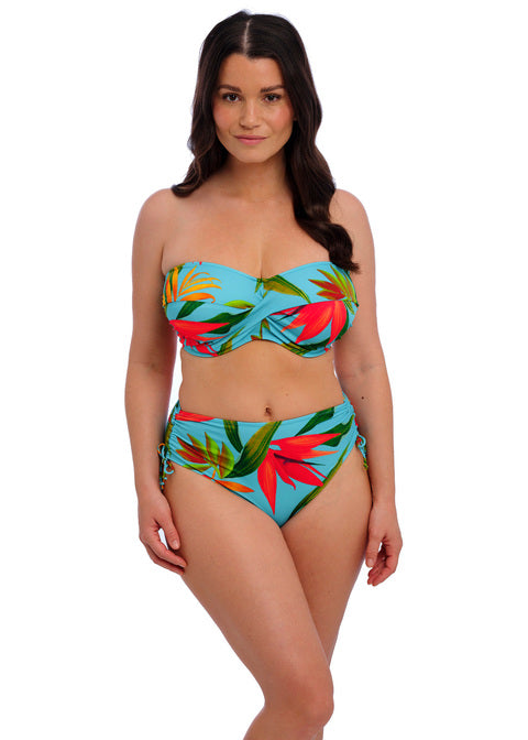 Fantasie | Pichola Twist Bandeau Bikini Top | Aqua