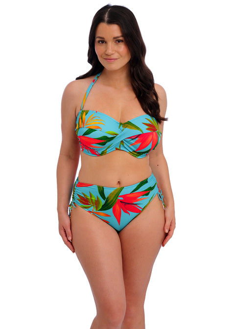 Fantasie | Pichola Twist Bandeau Bikini Top | Aqua