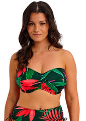 Fantasie | Pichola Twist Bandeau Bikini Top | Mangrove