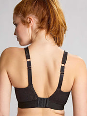 Panache | Endurance Non Padded Wired Sports Bra | Black/ Latte