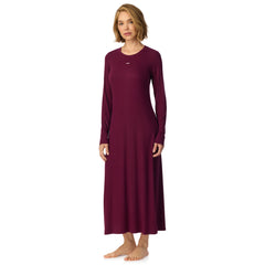 DKNY | Long Sleeve Sleep Shirt | Burgundy