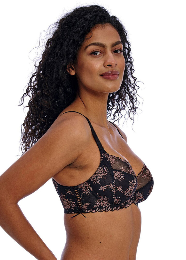 Freya | Decadence Side Support Bra | Black