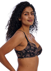 Freya | Decadence Side Support Bra | Black
