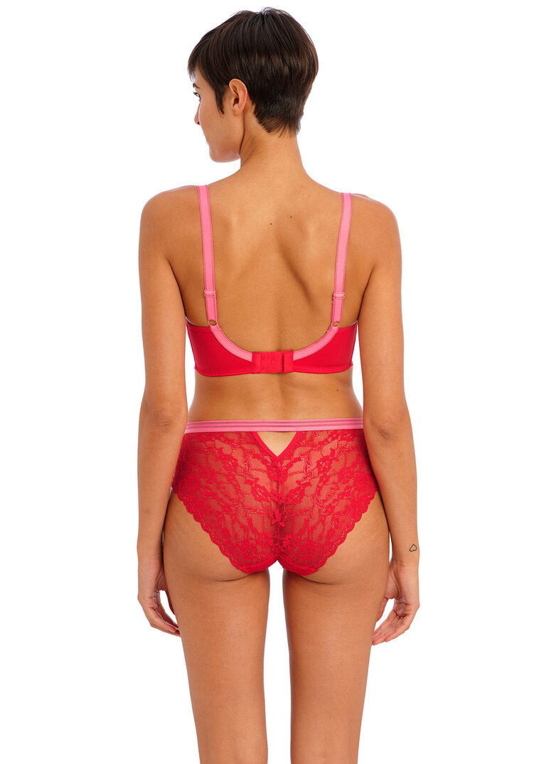 Freya | Offbeat Moulded Demi | Chilli Red