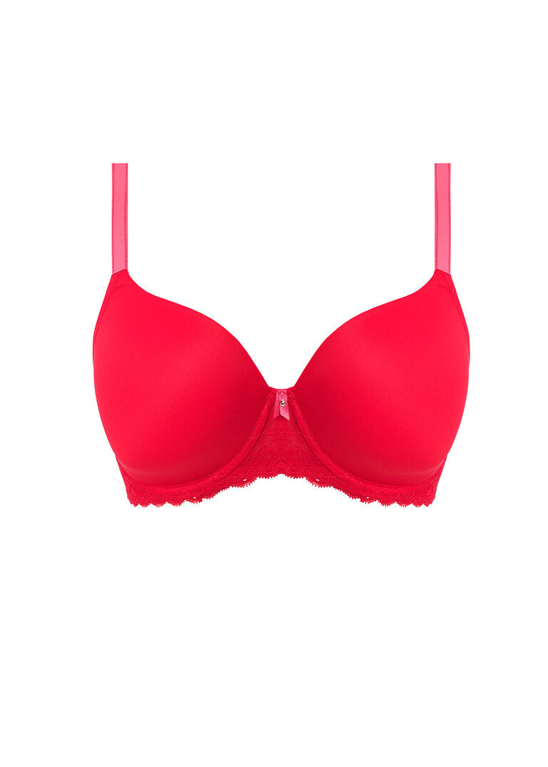 Freya | Offbeat Moulded Demi | Chilli Red