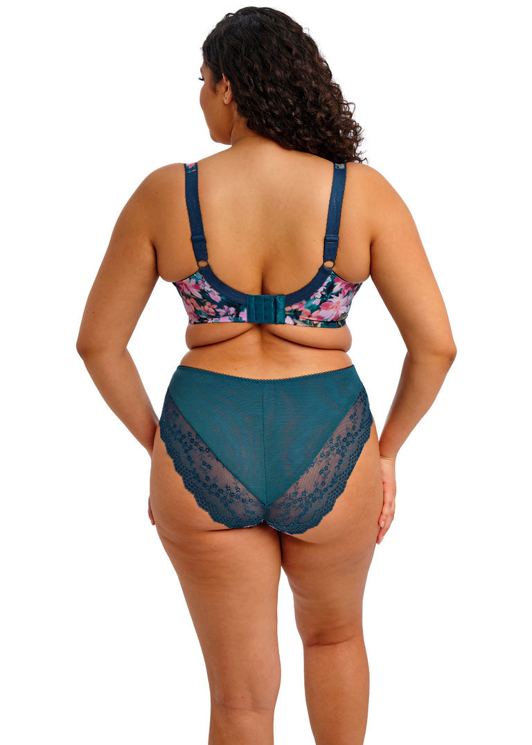Elomi | Lucie Plunge Bra | Teal Floral