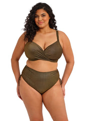 Elomi | Sunset Shimmer Adjustable Bikini Brief | Gold Rush