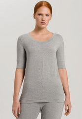 Hanro | Short Sleeved Top | Grey