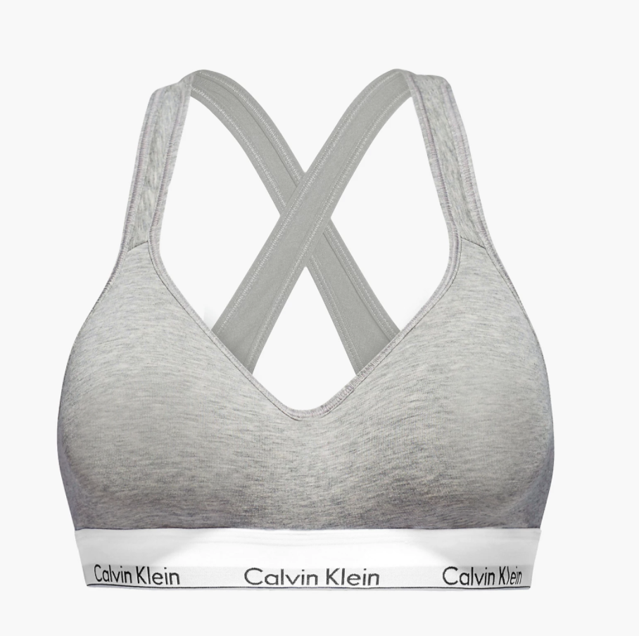 Calvin Klein | Modern Cotton Moulded Bralette | Grey