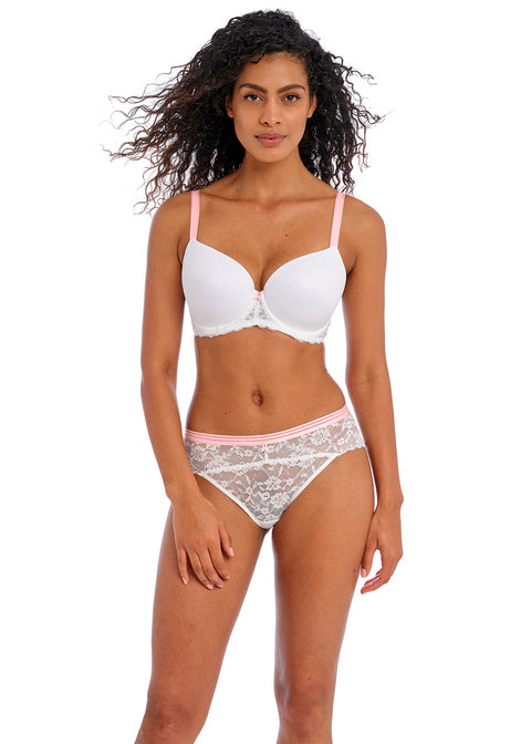 Freya | Offbeat Moulded Demi | White