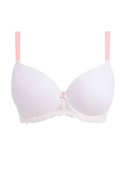 Freya | Offbeat Moulded Demi | White