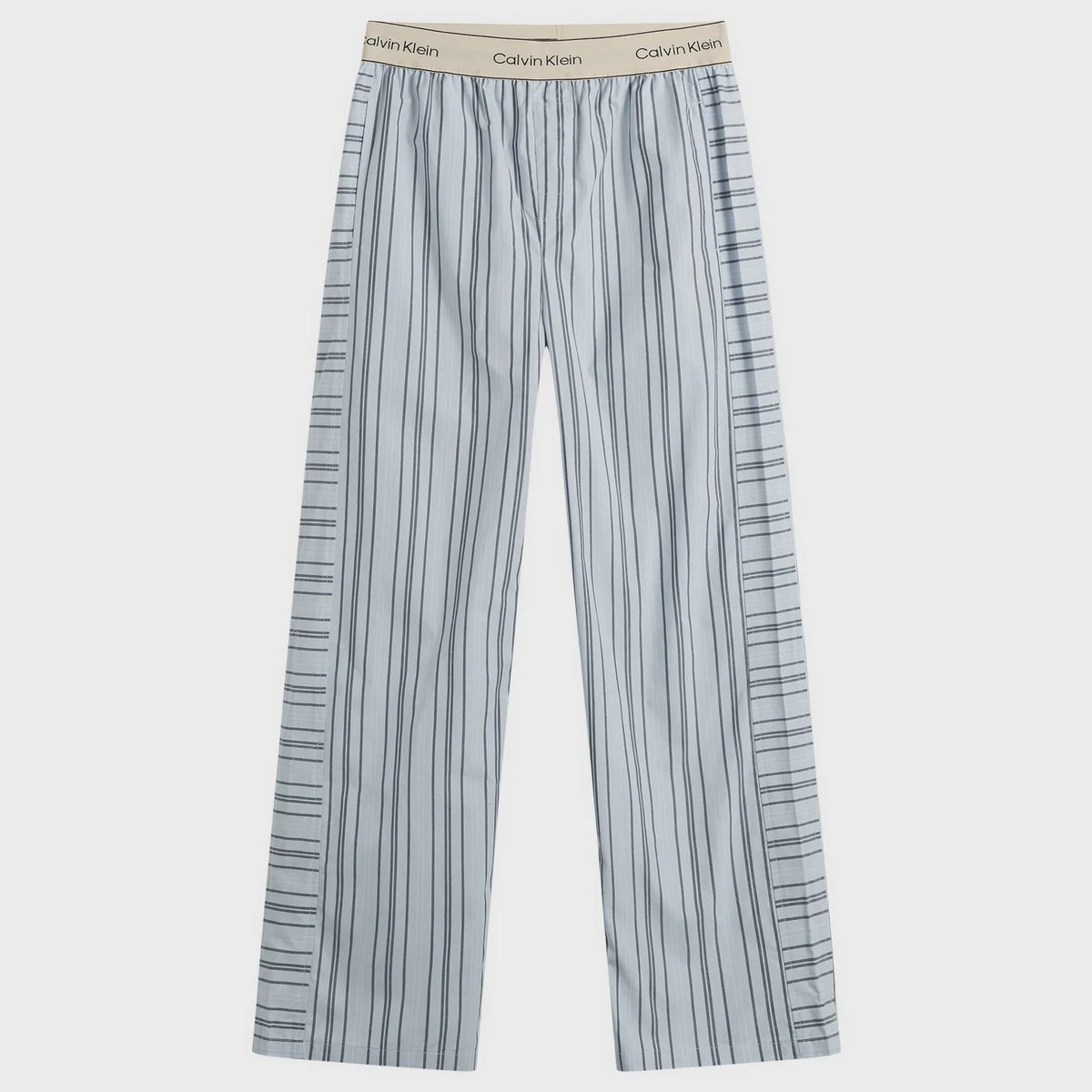 Calvin Klein | Cotton Poplin Pyjama Trousers | Majorca Stripe Breezy Blue