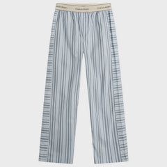 Calvin Klein | Cotton Poplin Pyjama Trousers | Majorca Stripe Breezy Blue