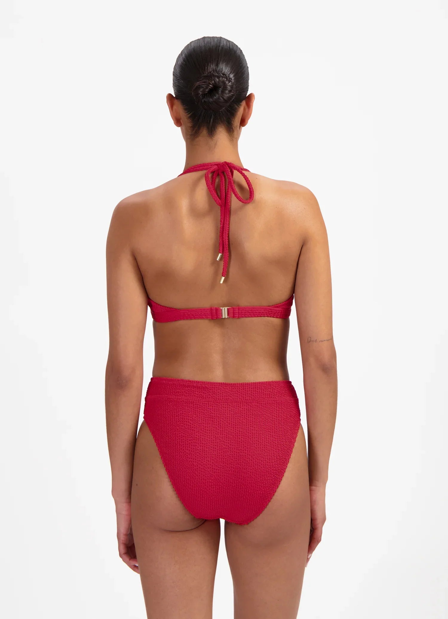 Beachlife | Moulded Halter Bikini Top | Lipstick Red