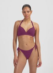 Beachlife | Moulded Halter Bikini Top | Bright Plum