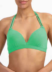 Beachlife | Moulded Halter Bikini Top | Spring Green