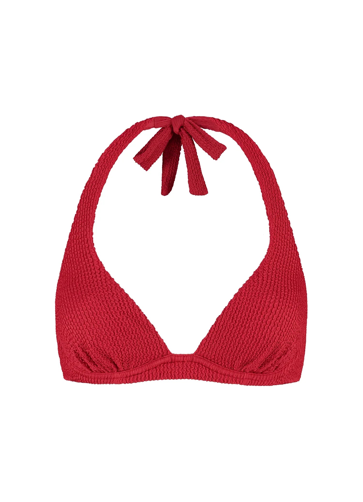 Beachlife | Halter Bikini Top | Lipstick Red