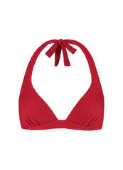Beachlife | Halter Bikini Top | Lipstick Red