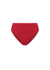 Beachlife | High Waist Bikini Bottom | Lipstick Red