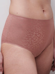 Chantelle | High Waist Brief | Pink Leo Shimmer