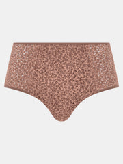 Chantelle | Norah High Waist Brief | Wild Brown