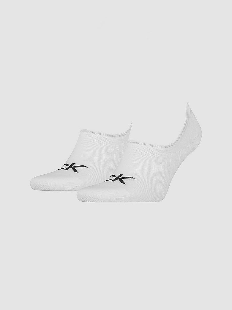 Calvin Klein | CKJ High Cut 2 Pack Socks | White