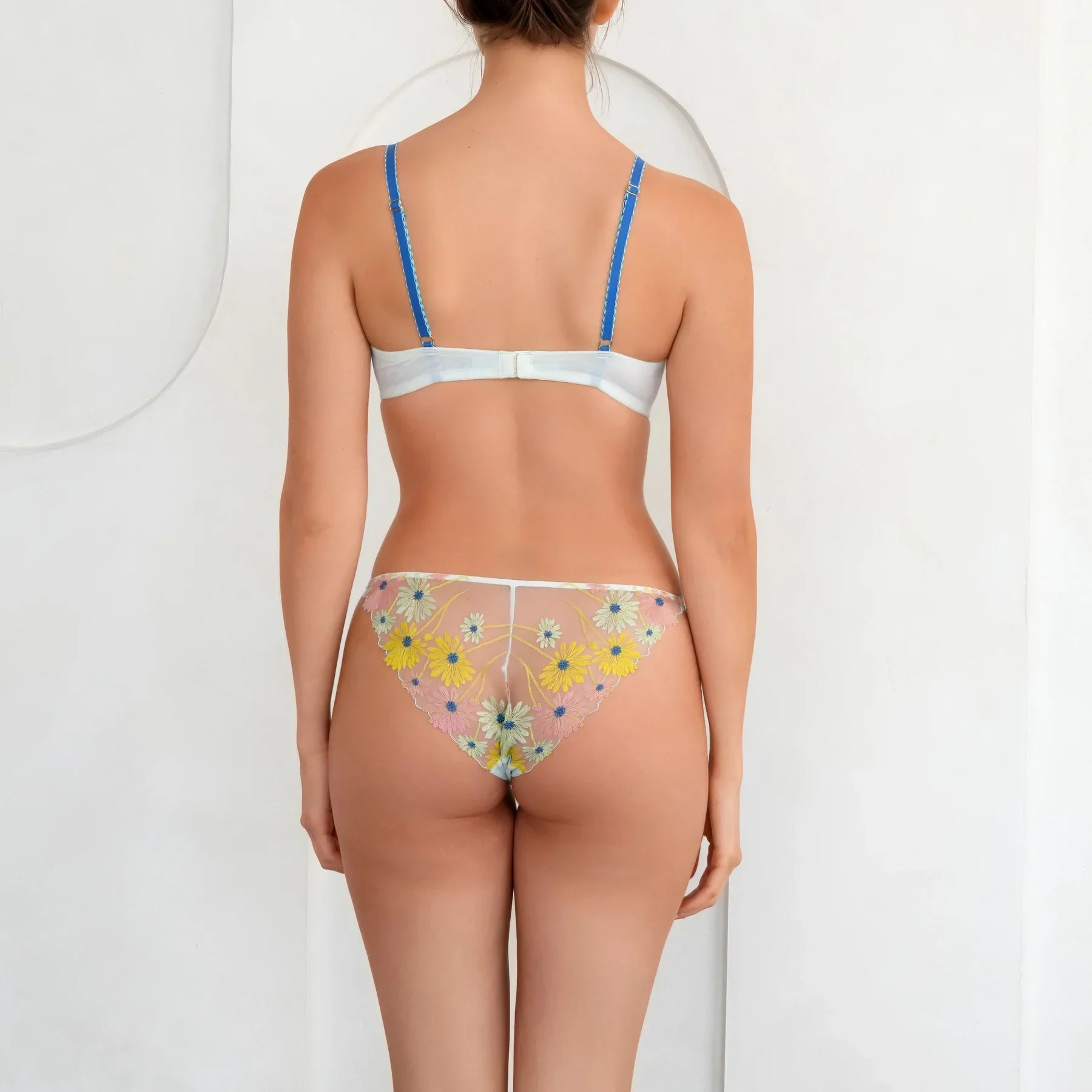 Huit | Danse Des Fleurs Half Cup Bra | Mint