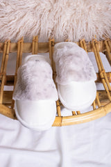 Pretty You London | Danni Slippers | Snow Leopard