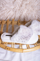Pretty You London | Danni Slippers | Snow Leopard