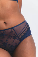 Maison Lejaby | Muse Embroidered Panty | Dark Night