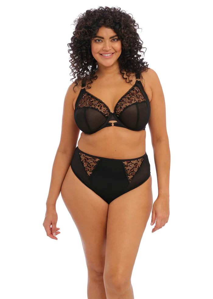 Elomi | Namrah High Leg Brief | Black