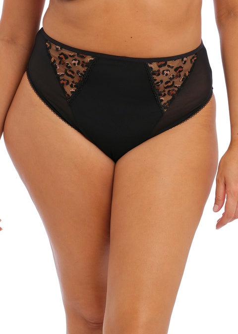 Elomi | Namrah High Leg Brief | Black
