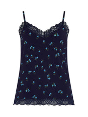 Pour Moi | Sofa Loves Lace Cami & Short Set | Navy/Blue Floral