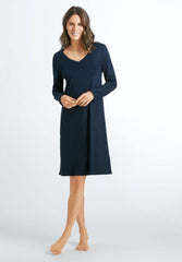 Hanro | Bea Cotton Long Sleeved Nightdress