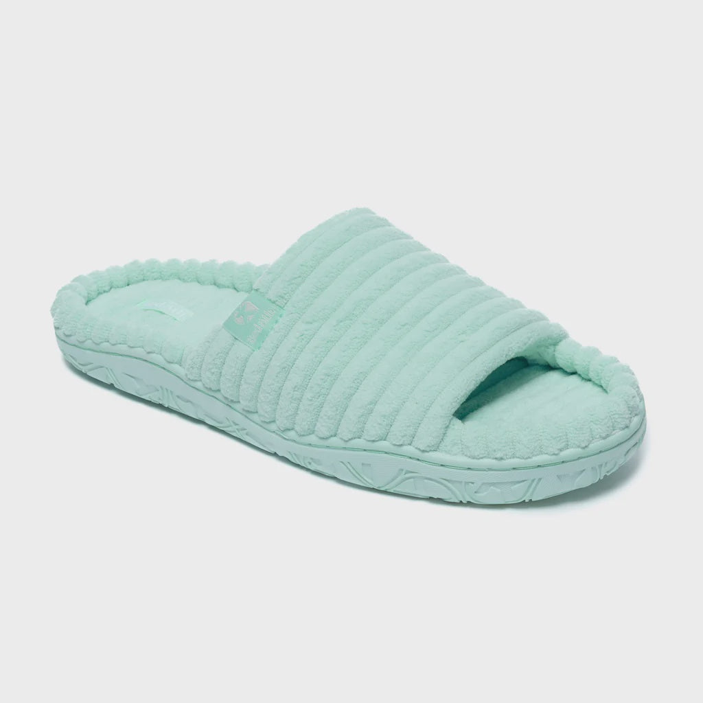 Bedroom Athletics | Judy Jumbo Cord Slipper Slider | Seafoam