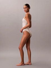 Calvin Klein | CK Essentials Bandeau Swimsuit | Stippled Skin Tofu