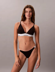 Calvin Klein | Icon Logo 3 Pack Dipped Thongs | Black/ Grey/ Orchid