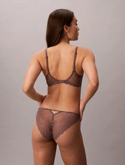 Calvin Klein | Sensual Stretch Lace Bikini Briefs | Botanical Brown