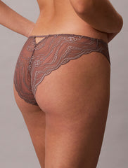 Calvin Klein | Sensual Stretch Lace Bikini Briefs | Botanical Brown