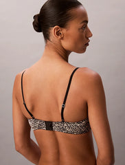 Calvin Klein | Satin Balconette Bra | Animal Print Temp