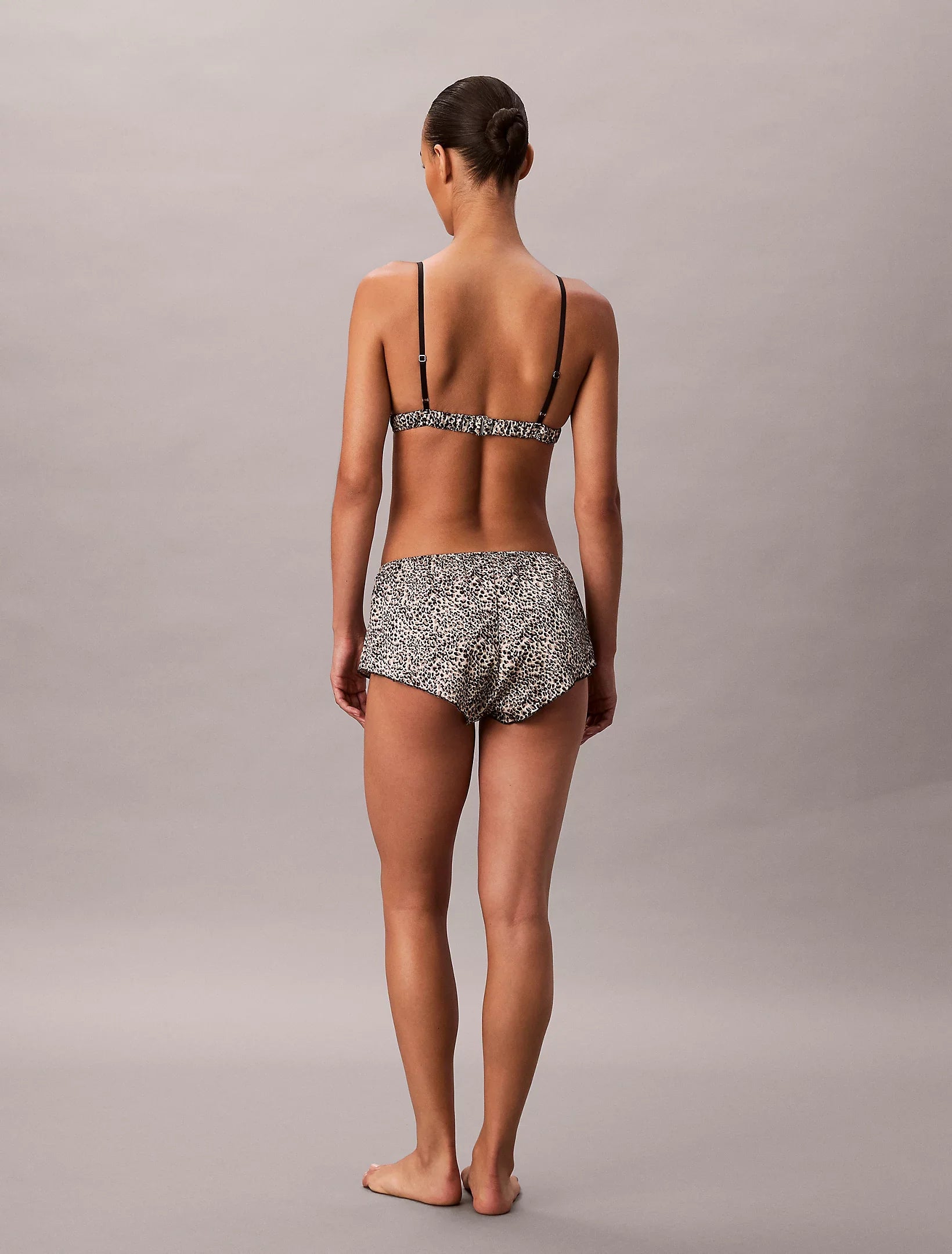 Calvin Klein | Satin Boy Shorts | Animal Print Temp