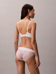 Calvin Klein | Perfectly Fit Lace Push Up Plunge Bra | White