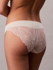 Calvin Klein | Perfectly Fit Lace Bikini Brief | Bone White