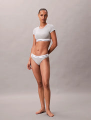 Calvin Klein | Icon Cotton Modal T-Shirt Bralette | Grey Heather
