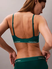 Calvin Klein | Icon Cotton Modal Lightly Lined Triangle Bralette | Turf