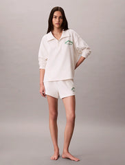 Calvin Klein | Cotton Heritage Logo Pyjama Shorts | Tofu