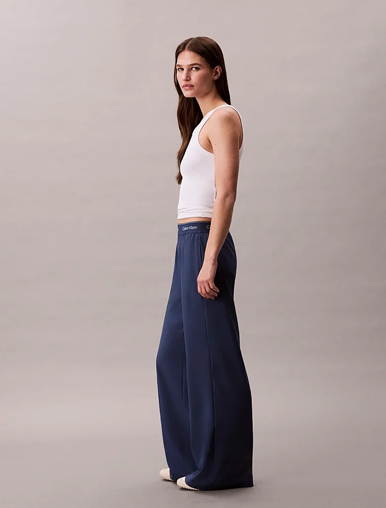Calvin Klein | Performance Wide Leg Tracksuit Bottoms | Dark Denim