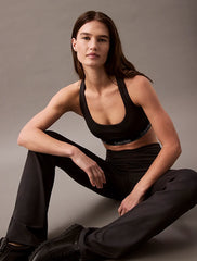 Calvin Klein | Quick-Dry High Rise Flared Gym Leggings | Black