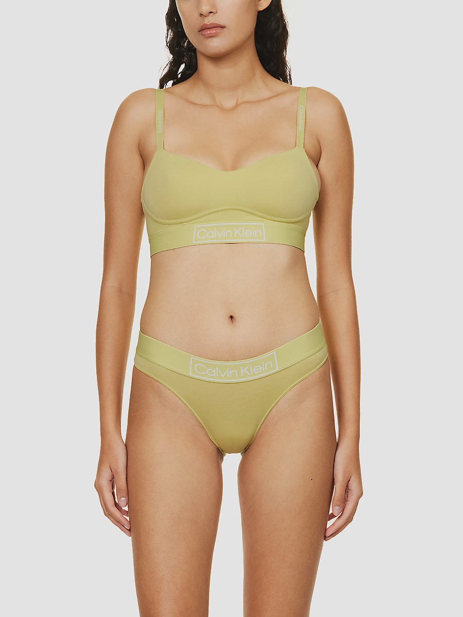 Calvin Klein | Reimagined Heritage Bralette | Celery Green